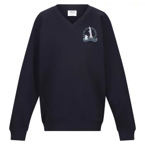V-Neck Sweatshirt Navy